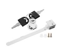 SEWACC 2 pièces Serrure Loquet pour Porte Coulissante Verre de Zinc Chrome Mécanisme à Cliquet Résistant Verrou Sécurisé pour Vitrines de Magasins et Cabinets Exposition