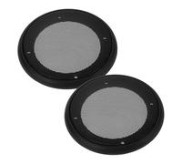 SEWACC 2 pièces Subwoofer Speaker Grill Plastic Speaker Cover with Protective Mesh for Car Audio Easy Installation and Elegant Design