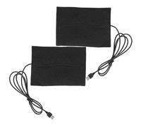 SEWACC 2 Pièces Tapis chauffant époxy coussin chauffant tapis chauffant guérir portable plus chaud mini fournitures de résine accessoire de bricolage tampon de coton Black