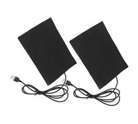 SEWACC 2 Pièces Tapis Chauffant Époxy Séchage Coussin De Chaleur Guérir Isolé Chauffé Tapis De Chaleur Mini Comptoir Couverture Chauffante Rechargeable Tampon De Coton Black