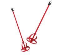 SEWACC 2 pièces Tige Mélangeuse pour Perceuse Accessoires Malaxeur Enduit et Peinture Mélangeur Palettes Portable pour Béton Plâtre Peinture Outil Polyvalent Rénovation