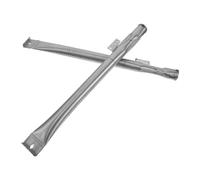 SEWACC 2 Pièces Tube de Brûleur de Barbecue en Acier Inoxydable, Argenté | Remplacement pour Cuisson en Camping, Installation Rapide, Résistance à Corrosion, Chaleur Élevée