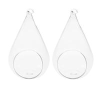 SEWACC 2 Pièces Vase Suspendu en Verre, Vase à Fleurs Suspendu, pour Fleurs et Plantes, Surface Lisse, pour Salle de Bain, Présent, Style Assorti Plusieurs Styles