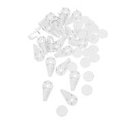 SEWACC 20 Ensembles Lot de Crochets Invisibles Plastique sans Trace Supports Muraux Robustes pour Photo Faciles à Installer Adaptés à Divers Types de Murs pour Suspension Dobjets Lourds