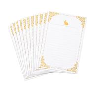SEWACC 20 feuilles Lot Papier à Lettres Vintage Épais Papier Kraft Blanc avec Bordure pour Scrapbooking et Fournitures Décriture