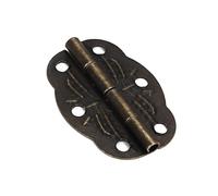 SEWACC 20 pièces Charnières Miniatures Fer Bronze Vintage Paumelles pour Boîtes Meubles Bijoux et Projets DIY avec Vis