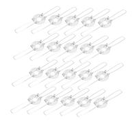 SEWACC 20 pièces Clips de Fixation à Ressort pour Abat Jour Accessoires de Support de Lampe Plafonnier et Lampe de Table Structure Stable à Deux Branches Installation Facile et Durable