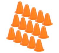 SEWACC 20 Pièces Cône D’entraînement, Orange, Empilable | Trous, Base Plate Stable, Plastique Pe, pour Skateparks, Cours D’eps et Jeux Sportifs