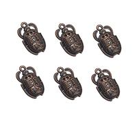 SEWACC 20 Pièces De Égyptien Pendentif Scarabée Égyptien Perles De Scarabée Figurine D'insecte Sculpture De Porte- Boucles D'oreilles Charme Bijoux Rétro Mini Ancien Matériel