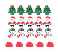 SEWACC 20 Pièces Décoration de Boucle de Chaussure de Noël, Accessoire | Style Cartoon Festif, Installation et Retrait Faciles, pour Fête et Création Artisanale
