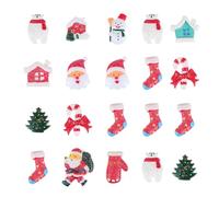 SEWACC 20 Pièces Décorations de Noël Paillettes pour Diy Accessoires de Création de Magnets pour Réfrigérateur et de Téléphone