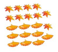 SEWACC 20 pièces Pendentifs DIY Forme de Érable Ginkgo Accessoires de Mode pour Bracelets et Boucles Oreilles Ornements Uniques et Créatifs