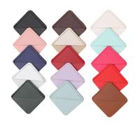 SEWACC 20 Pièces PU Leather Corner Bookmarks Square Page Protectors For Women Teachers Stylish Reading Accessories Multiple Colors