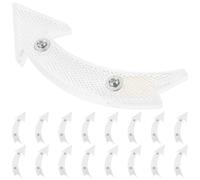 SEWACC 20 Pièces Réflecteurs de Roue Remplaçables pour Vélo, Sécurité | Plastique Blanc, Installation Facile, Usage Maison ou Atelier, pour Moto et Voiture de Tourisme
