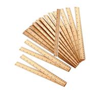 SEWACC 20 Pièces Règle Droite Pour Le Travail Du Bois Règle De Mesure Scolaire En Bois Outils De Mesure