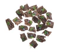 SEWACC 20 Pièces Reptile Terrarium Cork Bark Background Natural Tree Bark Decor for Climbing and Hiding Reptile Tank Backdrop Easy Maintenance and Adaptable Terrarium Accessory