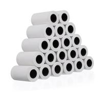 SEWACC 20 rouleaux Papier Thermique sans Encre pour Imprimante Tickets Caisse Compatibles Terminaux Paiement Cartes Bancaires Anti-bourrage Durables pour Commerces et Bureaux