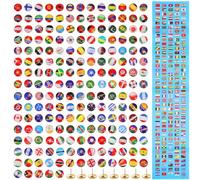 SEWACC 200 Punaises De Drapeaux Nationaux en Acier pour Carte du Monde Épingles De Voyage pour Tableau Bureau Et Décoration