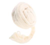 SEWACC 200g Laine à Feutrer Naturelle Roving De Laine Doux pour Artisanat DIY Et Aiguille De Feutrage pour Projets Créatifs Et Fabrication De Jouets