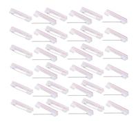 SEWACC 200pièces Supports pour Badges Épingles Plastique Porte-badges Adhésifs Polyvalents pour Travail et Événements Fixation Facile et Sécurisée