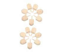SEWACC 20pièces Lot de Toupies Bois Non Peintes pour Hanoukka Jouets Gyroscopiques Bois Soi-même pour Jeux Famille Et Activités Éducatives