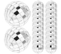 SEWACC 24 Pièces Boules de Noël à Surface Miroir, Pendentif Boule en