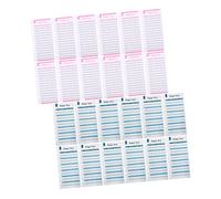 SEWACC 24Pièces Enveloppes de Budget Fiches de des Dépenses Portables Bleu et Rouge Pratiques pour Planification Budgétaire des Finances