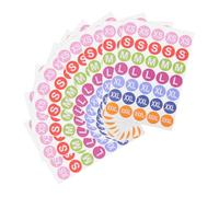 SEWACC 25 feuilles Étiquettes Adhésives Vêtements Autocollants Réutilisables pour Vêtements Chaussures Chapeaux Identification Facile