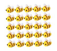SEWACC 25 pièces Décorations Feutre de Laine pour Artisanat DIY Petites Abeilles pour Vêtements et Accessoires pour Bricolage et Décorations Festives
