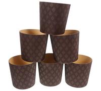 SEWACC 25pcs Moules à Gâteaux Papier Marron 4 Pouces, Caissettes Multifonctions Résistantes à L’huile pour Muffins, Utilisables Lors de Fêtes de Pâtisserie et Événements Shower