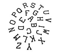SEWACC 26 pièces Patches Lettres Anglaises Thermocollantes Accessoires Brodés pour Vêtements DIY Lettres Autocollantes Réparatrices et Décoratives Adaptées pour Couture et
