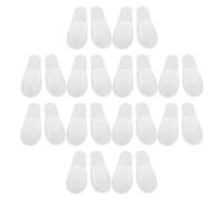 SEWACC 28 Paires de Pantoufles Jetables Blanches Antidérapantes à Semelle Épaisse EVA à Bout Fermé Confort Moelleux pour Hôtel Spa Voyage et Invités