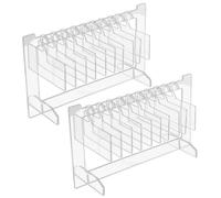 SEWACC 2ensembles Présentoir à Ongles Transparent Support de Manucure pour Échantillons de Nail Art Présentoir pour Salon de Manucure et Affichage de Couleurs