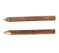 SEWACC 2pcs Poteaux en Bois Massif pour Clôture de Jardin, Support d'arbre Marron, Installation Facile, Décoration Extérieure pour Pelouse et Bord de Jardin
