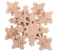 SEWACC 2pièces Appliques Décoratives Bois Sculpté pour Meubles Portes De Lit Armoires Décoration Intérieur