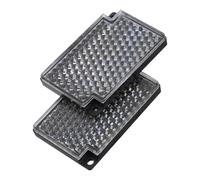 SEWACC 2pièces Lot de Réflecteurs Carrés Rétroréfléchissants Outils Réfléchissants Capteur De Faisceau Photoélectrique