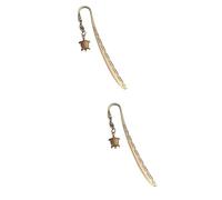 SEWACC 2pièces Marque-page Métal Animal Pendentif Tortue Vintage Fournitures De Bureau Créatives Pour Étudiants Et Amateurs De Lecture