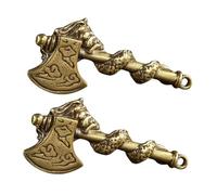 SEWACC 2pièces Porte-clés Pendentif Laiton Dragon Petit Ornement Décoratif Diy Pour Maison