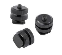 SEWACC 3 pièces Adaptateur Griffe Hot Shoe Alliage Aluminium Vis Trépied Compatible DSLR Caméras Flash Microphone et Moniteurs et Facile à Installer