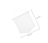 SEWACC 3 pièces Bannière Toile Blanche pour Affichage et DIY Bannières Vierge Canvas Résistant avec Épingles Décoration Murale Personnalisable et Accrochage Créatif Couleur Aléatoire