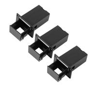 SEWACC 3 Pièces Boîte de Batterie 9v pour Micro de Guitare, Noire, | Accessoire de Remplacement, pour Guitare, Boîtier Inclus, Choix pour Musicien et Élève