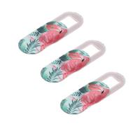 SEWACC 3 pièces Cache Webcam Privacy Ultra Fin Motif Flamant Protection Piratage pour PC Tablette et Smartphone Autocollant Caméra Mobile Discret et Sécurisé