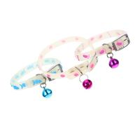 SEWACC 3 pièces Collier Fluorescent Ajustable pour Chien et Chat avec Clochette Lot de Sécurité Nuit et Confort pour Petits Chiens et Chatons Couleur Aléatoire Couleur Aléatoire