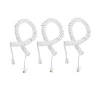 SEWACC 3 Pièces Cordon Combiné Téléphonique Câble Spirale Extensible Nœuds pour Téléphone Fixe Installation Simple et Flexible Durable et Pratique