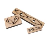 SEWACC 3 Pièces Dé Jour Moule D'artisanat D'art Bricolage Découpeuse Nœud Matrice De Découpe D'arc Gaufrage D'arc Moule De Gaufrage Moule à Découper Noeud Bois