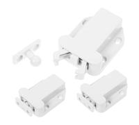 SEWACC 3 Pièces Dispositif Ouverture et Fermeture Invisible pour Armoires Loquet à Ressort Auto Fermant Poussoir pour Portes de Cuisine Salle de Bain et Placard Design Discret et Sécurisé