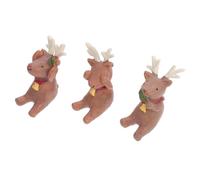 SEWACC 3 Pièces Figurine Nain en Résine pour Noël, Décor Créatif de | Adorable et Réaliste, Scène Intérieure ou Jardin, pour Garçon et Filles