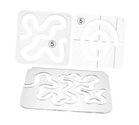SEWACC 3 Pièces Gabarits de Patchwork Transparente pour Machine Outils de Couture Universels pour Quilts Nappes Projets Décoratifs