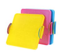 SEWACC 3 Pièces Géoboard Double Face pour Garçon Fille Lot Jouets Éducatifs Mathématiques avec Élastiques Outil Apprentissage Montessori pour Écoles Primaires