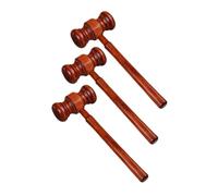 SEWACC 3 pièces Marteau de Juge Bois Solide Marteau de Tribunal et Portable pour Avocat Juge Commissaire Priseur Jeux de Rôle et Aux Enchères